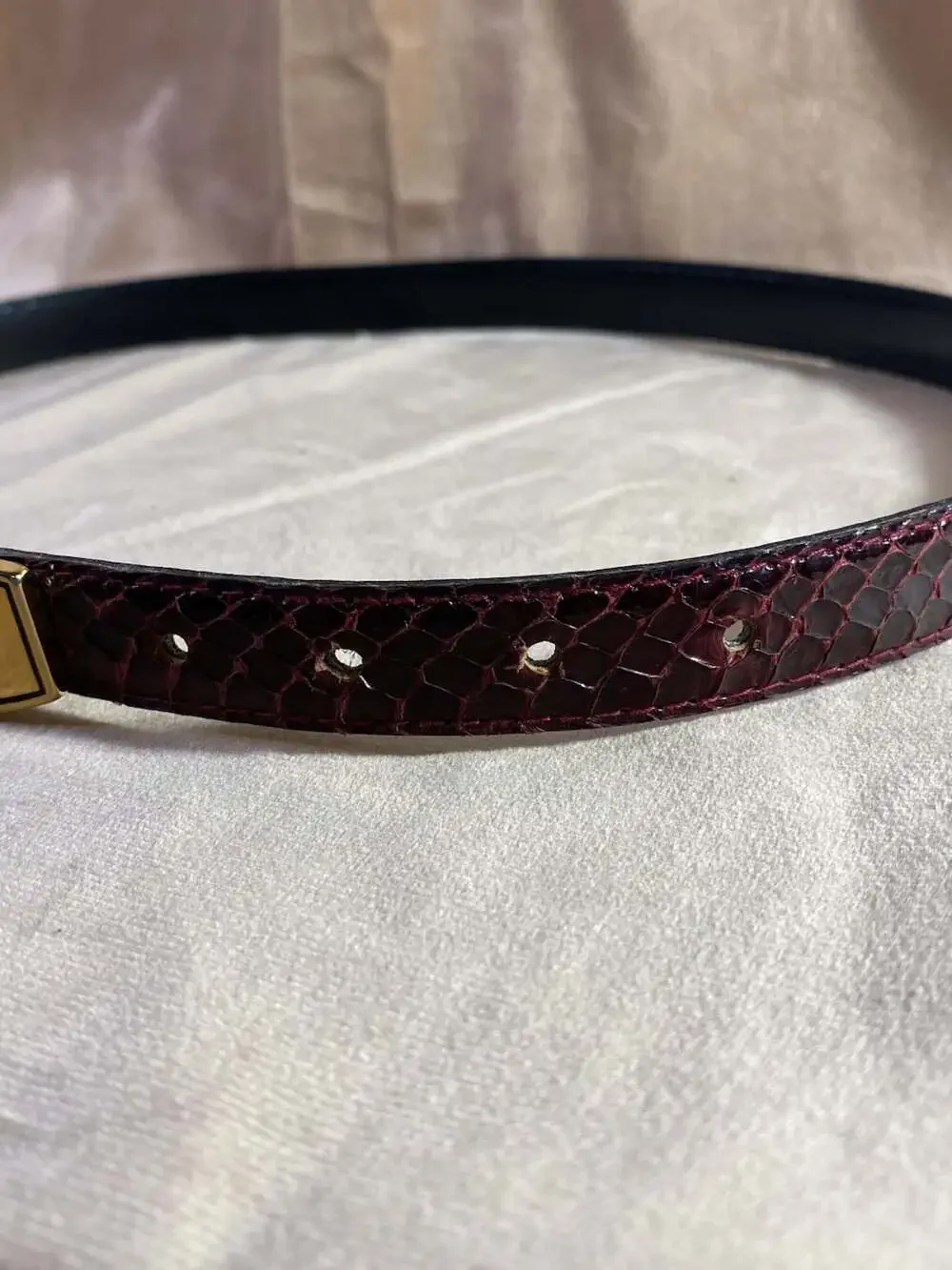 Picone maroon leather